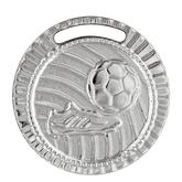 Medalha de prata vitória futebol 35003 3,5cm com fita azul